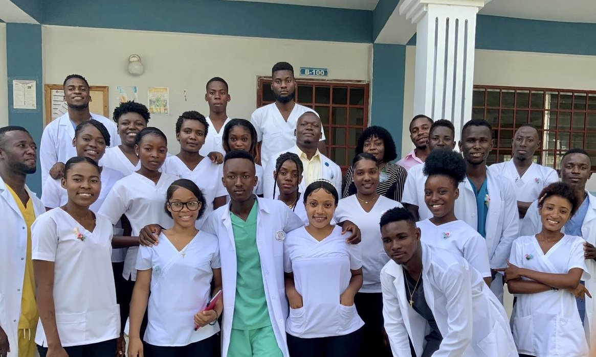 The first graduating class of medical students
