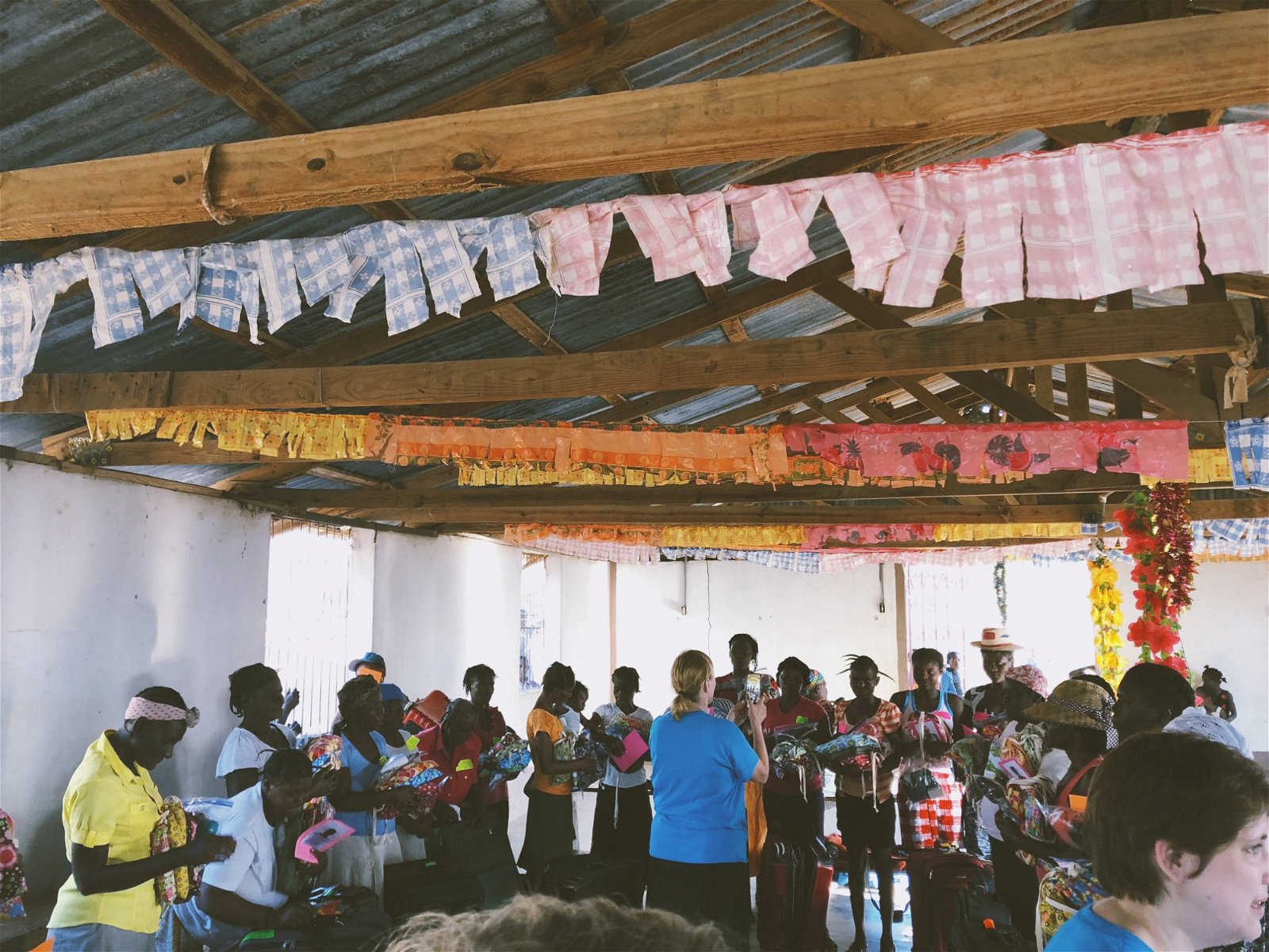 Worship service in Haiti